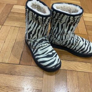 UGG Jimmy Choo suede booties in stellar condition. Only used a few times.